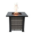 thumbnail image 4 of Sol Living Adana 28” Outdoor Propane Fire Pit Table 50,000 BTUs Outdoor Fire Pit Propane Metal Patio Fire Pit with Lava Rocks & Lid Durable Firepits for Outside & CSA Certified Outdoor Fireplace, 4 of 6