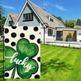 thumbnail image 4 of Costeam Lucky Clover St. Patrick's Day Garden Flag, Double-Sided Outdoor Yard Banner, Irish Festival Decorative Flag, 4 of 6