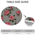 thumbnail image 6 of Pioneer Flower Floral Print Pattern Round Fitted Tablecloth with Elastic Edge,Dining Table Cover Waterproof,Outdoor Round Tablecloth for Camping,Dining,Indoor and Outdoor, 6 of 7
