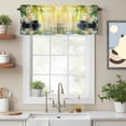 thumbnail image 2 of Plumeria Flower Stones Lake Zen Meditation Valances for Windows,Rod Pocket Valance for Kitchen Bedroom Bathroom Living Room, Still Life Window Valance Curtain Farmhouse Short Curtains 42x12in, 2 of 9