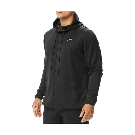 Tyr Men's Hoodie Team Full Zip Black Size Large