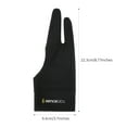 thumbnail image 3 of XENCELABS Artist 2-Finger Drawing Glove for Drawing Tablet, Black, L, 3 of 6