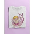 thumbnail image 3 of Dabbing Cupid T-Shirt Women -Smartprints Designs, Female Large, 3 of 4