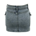 thumbnail image 5 of Women's Slim Fit Distressed Denim Skirt Stylish Bodycon Cargo Jean Skirt Pleated Skirt plus Size Jean Skirt Vintage Skirt Skirts for Girls Corduroy Skirt Womens Skirts Short Skirts Mens Skirt Bed, 5 of 5