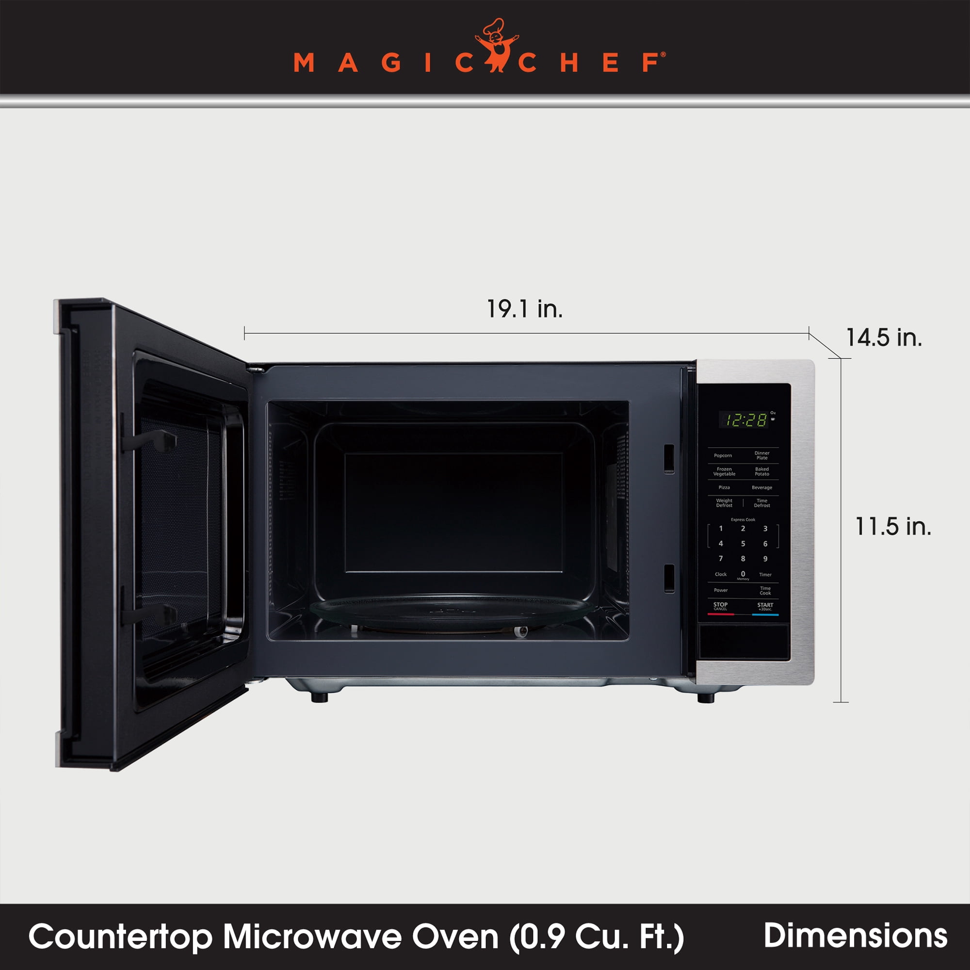 Magic Chef, Microwave Oven, 0.7 Cu Ft, Digital Touch - Walmart.com