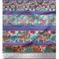 thumbnail image 1 of Soimoi Cotton Jersey Fabric Stripe,Floral & Paisley Print Fabric by Yard 58 Inch Wide, 1 of 1