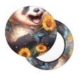 thumbnail image 2 of Disketp Elegant Cute Panda Sunflower Funda Redonda para Taburete, Funda de Cojín para Silla de Bar Suave y Elástica-14 inch, 2 of 7