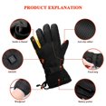 thumbnail image 5 of 8CMx30CM Guantes calefactables de invierno para exteriores, 1 par, accesorios para ejercicio para correr y mujeres, 5 of 5