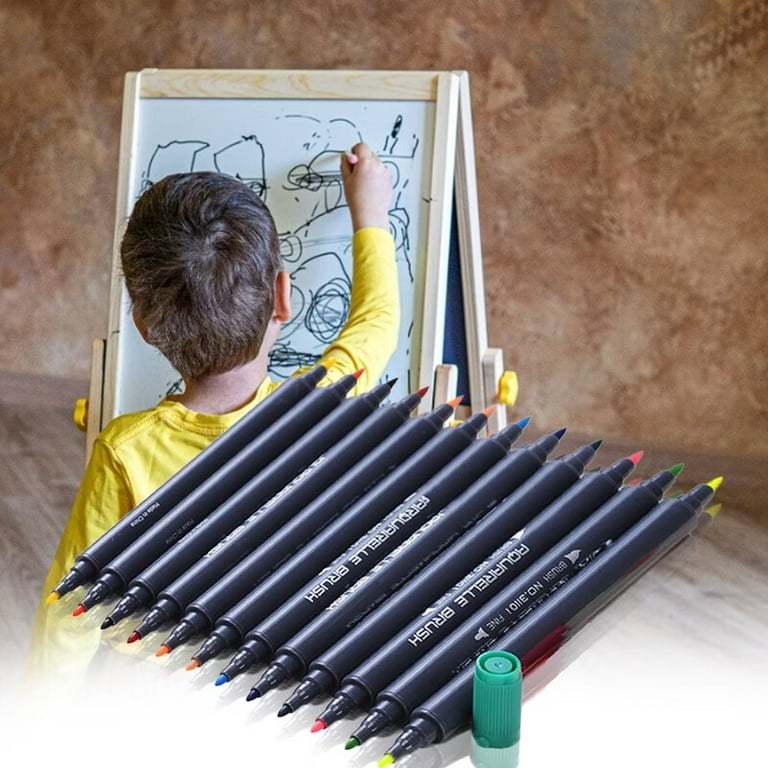 ORTHO SPARK Heeva Creation Colorful Washable Water Color Pen Set for Paint  & Design - 24 Pcs Color Marker for Kids Triangle Shaped Color Pencils (Set  of 24, Multicolor) : : Home & Kitchen