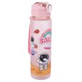thumbnail image 6 of Yucurem 800ml Cartoon Space Water Bottle with Straw & Handle for Outdoor Sports Water Bottles for Sports (Pink), 6 of 10