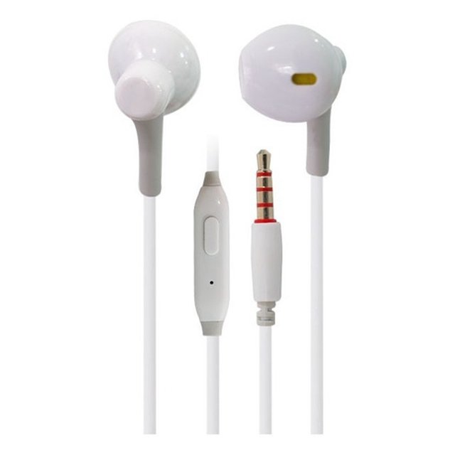 Audifonos Manos Libres Alambricos Con Microfono color Blanco /e OEM K38