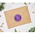 thumbnail image 3 of Darling Souvenir Round 1.6 Inches Swirl Border Thank You Purple Stickers Non Customized Gift-45 Pcs, 3 of 4