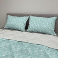 thumbnail image 2 of Pale Blue Comforter & Sham Bedding Set, Separate Droplets Motif Colorful Design Precipitation Drizzle Sky Image Print, 3 pcs Duvet Set Microfiber Filling Quilt, 5 Sizes, White and Blue, by Ambesonne, 2 of 4