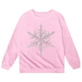 thumbnail image 4 of XAOFW Kids Sweatshirt Girls Everyday Playful Snowflake Print Apparel Youth Outerwear Long Sleeve O-Neck Stylish Roomy Leisure Holiday Vacation Clothing, 4 of 4
