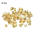 thumbnail image 3 of 16 Sets Zipper Slider Retainers, #10 Top Stoppers & Bottom Stops for Bags Coats Jackets, Gold Tone, 3 of 6