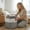 Gray, variant on Collapsible Fabric Storage BIN, 11-inch Square Cotton Linen Organizer Basket with Weaving Rope Handles for Closet, Nursery, and Home Organization,Camel