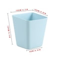 thumbnail image 4 of Advancent Cubo de basura de plástico para coche de cocina, puerta de armario doméstico, cubo de basura de plástico montado en la pared para Mostrada Azul, 4 of 6