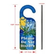 thumbnail image 3 of Do Not Disturb Door Knob Hanger Sign - Van Gogh: Lilacs, 3 of 3
