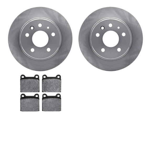 Dynamic Friction Company Rear Brake Rotors with 5000 Advanced Brake Pads 6502-63135