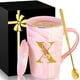 thumbnail image 1 of Taza de café de cerámica con tapa personalizada para mujer, 350 ml, 1 of 7