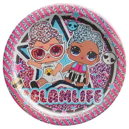LOL Surprise Together 4Eva 7" Round Plates (8)