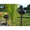 Maui Grande Garden Torch in Midnight Black - Set of 2