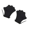 thumbnail image 4 of Guantes Acuáticos Zulema de Natación Palmeados Ajustables Silicona Negro, 4 of 8