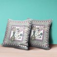 thumbnail image 4 of 26" x 26" Pink Bird Blown Seam Floral Indoor Outdoor Throw Pillow, 4 of 5