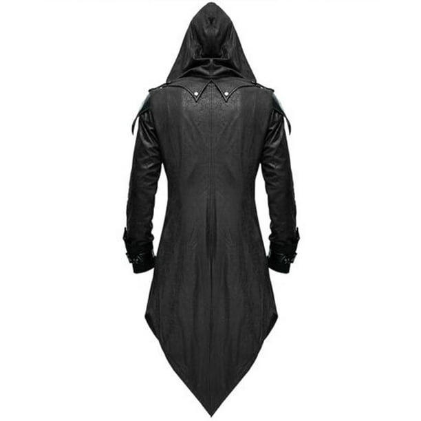 Buy Men Tailcoat Jacket Goth Steampunk Uniform Hoodie Party