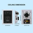 Herdio Bluetooth Ceiling Speakers Package in Wall Bluetooth Amplifier
