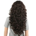thumbnail image 2 of OneDor Long Hair Curly Wavy Full Head Halloween Wigs Cosplay Costume Party Hairpiece (6#-Chestnut Brown), 2 of 7