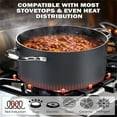 thumbnail image 2 of "Cast Iron Enameled Dutch Oven Pot with Lid for Bread Baking, Bread Oven, 6 Quart, Blue ", 2 of 4