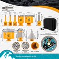thumbnail image 2 of Kit de sierras perforadoras para azulejos de diamante EXFEIN, 12 unidades con brocas con núcleo, 2 of 6