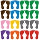 thumbnail image 1 of BRIGHTFUFU 18 pares de pegatinas de huellas para el suelo, pegatinas de huellas para decoración de aulas de jardín de infantes y escuela, 1 of 7