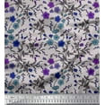 thumbnail image 1 of Soimoi Rayon Fabric Leaves & Floral Artistic Decor Fabric Printed Yard 42 Inch Wide, 1 of 5