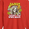 thumbnail image 3 of Janis Joplin -  Butterfly And Flowers - Toddler And Youth Long Sleeve Graphic T-Shirt, 3 of 5