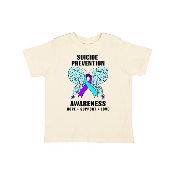 Inktastic Suicide Prevention Awareness Hope Support and Love Boys or Girls Toddler T-Shirt
