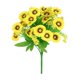 thumbnail image 2 of Tallos de crisantemo artificial | Ramo pequeño de margaritas de plástico sintético | Arreglos florales decorativos de seda para centros de mesa de bodas y decoración del hogar, 2 of 6