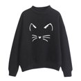 thumbnail image 2 of Dyfzdhu Sweatshirts for Women Fall Winter Crew Neck Solid Color Prints Long Sleeve Pullover Sweatshirt, 2 of 4