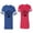 Men Royal / Women Red, variant on My Favorite People Call Me Dad Mom Unisex Couple Matching Cotton Jersey style T-Shirt Contrasting stripes on sleeves (Men Royal / Women Green) (Men XXL / Women XL)