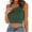 Green, variant on Women's Sleeveless Crop Top – Basic Solid Color Stretchy Summer Tee, Casual Sexy Midriff Baring Shirt for Gym, Streetwear & Layering (Black | L)