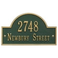 thumbnail image 1 of Whitehall 1004GG Arch Marker - Standard Wall - Two Line- Green/Gold, 1 of 1