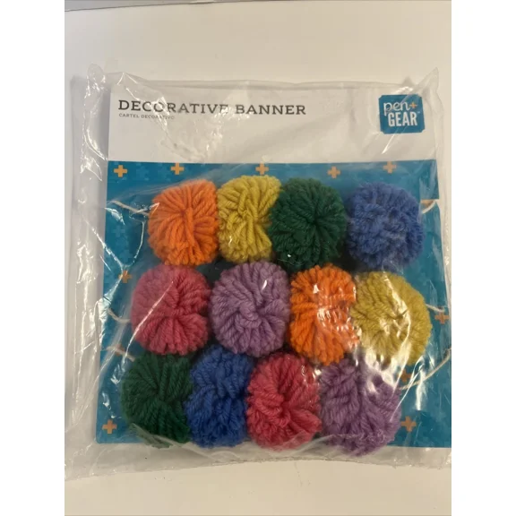 Pom Pom Decorative Banner By Pen  Gear