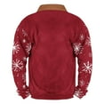 thumbnail image 3 of Sudadera sin capucha para hombre, de invierno, con cuello alto, cremallera, estampado navideño, jersey de manga larga, sudadera con capucha, blusa de poliéster para hombre, 3 of 3