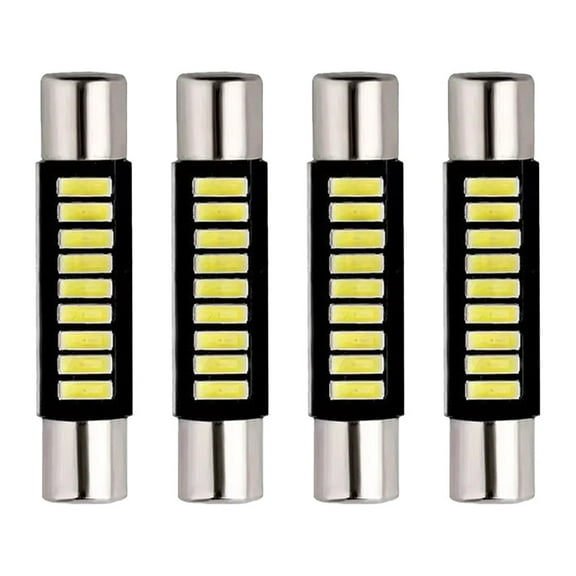 4PCS T 6 4014 9SMD 29MM Festoon LED Car Auto Interior For Sun Visor Vanity Mirror Lights DC 12V Reading Light Accessories