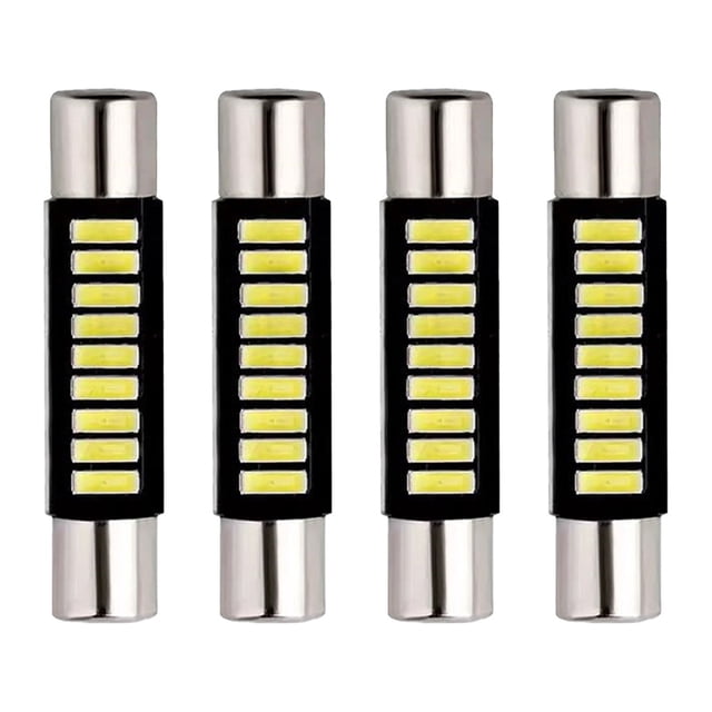 Practical Reading Light Vanity Mirror Light 12V 4pcs 6000K 6641 6614F For Dodge Reading Light White Shade Bulb