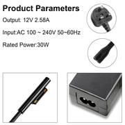 30W Surface Pro Charger for Microsoft Surface Pro 11, 10, 9, 8, 7+, 7, 6, 5, 4, 3, X, Power Adapter for Windows Surface Laptop 7/6/5/4/3/2/1, Go Tablet, Book 3/2/1