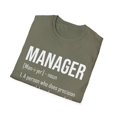 thumbnail image 4 of Humorous Manager Supervisor  Administrator Encouragement Hilarious Director Managing Director Advancement Unisex Softstyle T-Shirt, 4 of 4