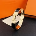 thumbnail image 2 of H-Bracelet, 18KH Alphabet Lock for Men and Women, Bracelet for Couples in Stainless Steel, Gold and V, 2 of 4