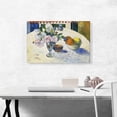 thumbnail image 2 of ARTCANVAS Flowers and a Bowl of Fruit on a Table 1894 Canvas Art Print by Paul Gauguin - Size: 26" x 18" (0.75" Deep), 2 of 9
